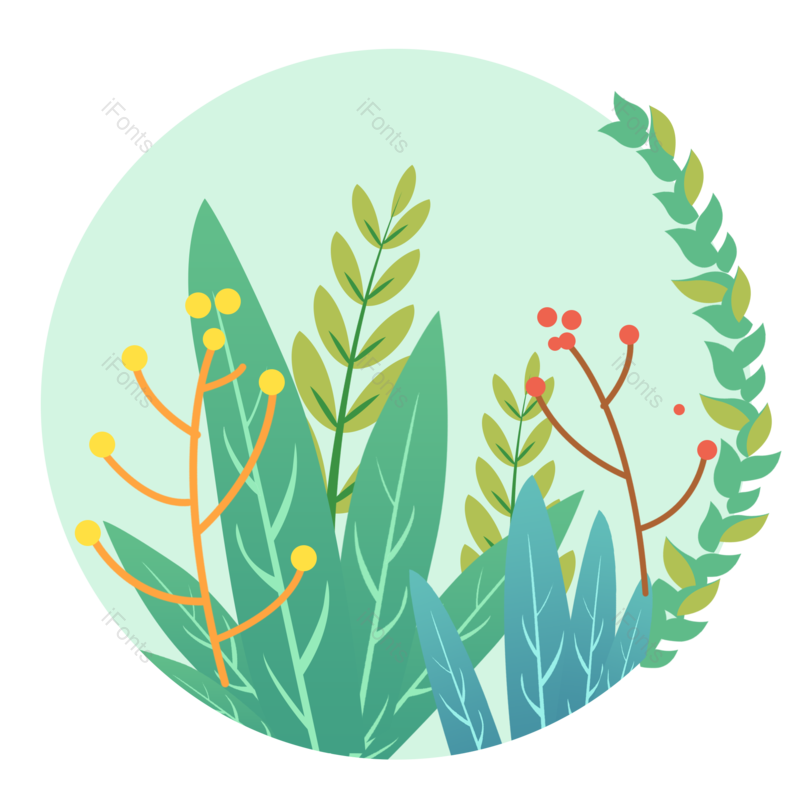 叶子图片,边框元素,春季PNG,春天免抠素材